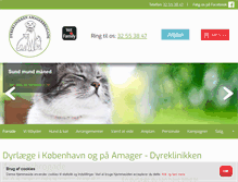 Tablet Screenshot of dyreklinikken-amagerbrogade.dk